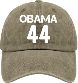 Womens Sun hat Funny 90S Obama 44 Mens hat Sports hat Gifts for Girlfriends Hiking Caps Pigment Khaki $9.45 Sun Hats