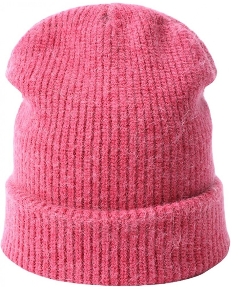 Slouchy Beanie Unisex Autumn Winter Hat Knit Hat Outdoor Casual Skull Beanies Female Skull Cap Warm Beanie Hat Pink F $14.03 ...