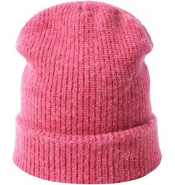 Slouchy Beanie Unisex Autumn Winter Hat Knit Hat Outdoor Casual Skull Beanies Female Skull Cap Warm Beanie Hat Pink F $14.03 ...