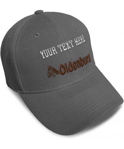 Baseball Cap Oldenburg Horses Pony Acrylic Equestrian Dad Hats for Men and Women Dark Grey Personalized Text Here $13.23 Base...