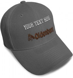 Baseball Cap Oldenburg Horses Pony Acrylic Equestrian Dad Hats for Men and Women Dark Grey Personalized Text Here $13.23 Base...