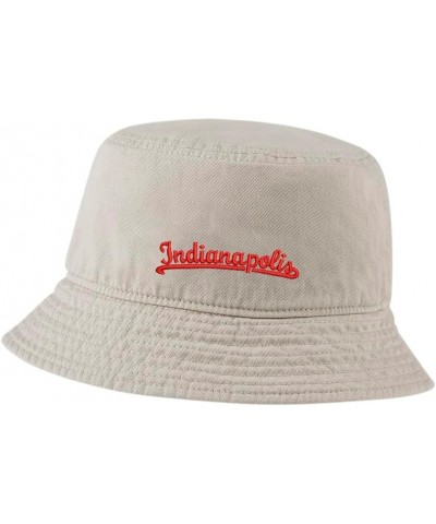 Women Bucket Hats for Men Indianapolis City in Embroidered Unisex Bucket Hat Outdoor Fishing Hat Beige $14.24 Bucket Hats