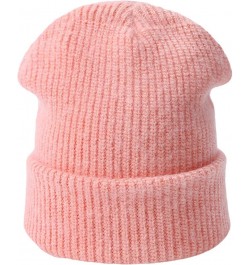 Slouchy Beanie Unisex Autumn Winter Hat Knit Hat Outdoor Casual Skull Beanies Female Skull Cap Warm Beanie Hat Pink F $14.03 ...