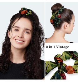 Scrub Hat Tropical Plants Adjustable Working Cap with Button Bow Hair Scrunchies for Women Color 5 $10.06 Skullies & Beanies