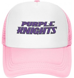 University of Bridgeport Logo Trucker Hats for Both Men and Women - Mesh Baseball Snapback Hats Pink $9.67 Baseball Caps