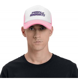 University of Bridgeport Logo Trucker Hats for Both Men and Women - Mesh Baseball Snapback Hats Pink $9.67 Baseball Caps