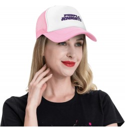 University of Bridgeport Logo Trucker Hats for Both Men and Women - Mesh Baseball Snapback Hats Pink $9.67 Baseball Caps