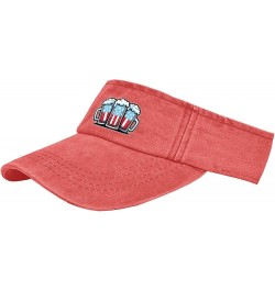 Beer American Flag Caps Sun Visor Hats for Adult Golf Hats with Designs Beach Caps Saffron $11.17 Sun Hats