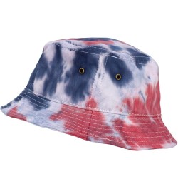 KBETHOS® 100% Cotton Washed Bucket Hat Tiedye Red Navy $11.19 Bucket Hats