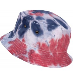 KBETHOS® 100% Cotton Washed Bucket Hat Tiedye Red Navy $11.19 Bucket Hats