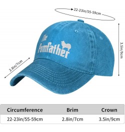 Womens Summer Hat Dog Mom Lids Cap for Women Cute Baseball Cap Breathable Pomeranian Funny Cap Blue $7.91 Baseball Caps