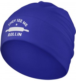 Funny Baking Baker Gifts Blue Beanie Hats Men Women Unisex Cuffed Plain Skull Knit Hat Cap $10.18 Skullies & Beanies