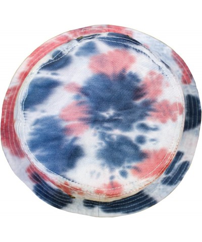 KBETHOS® 100% Cotton Washed Bucket Hat Tiedye Red Navy $11.19 Bucket Hats