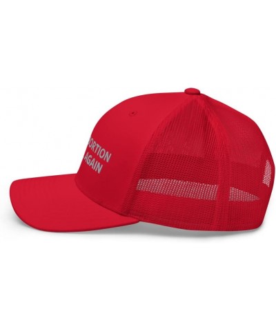 Make Abortion Illegal Again Hat (Embroidered Trucker Cap) Red $18.82 Baseball Caps