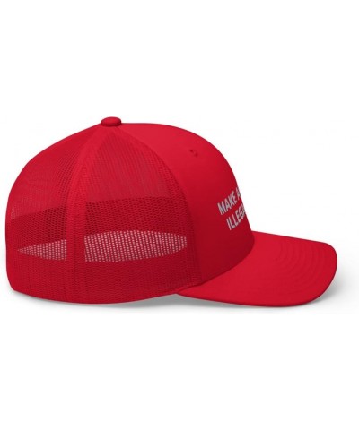 Make Abortion Illegal Again Hat (Embroidered Trucker Cap) Red $18.82 Baseball Caps