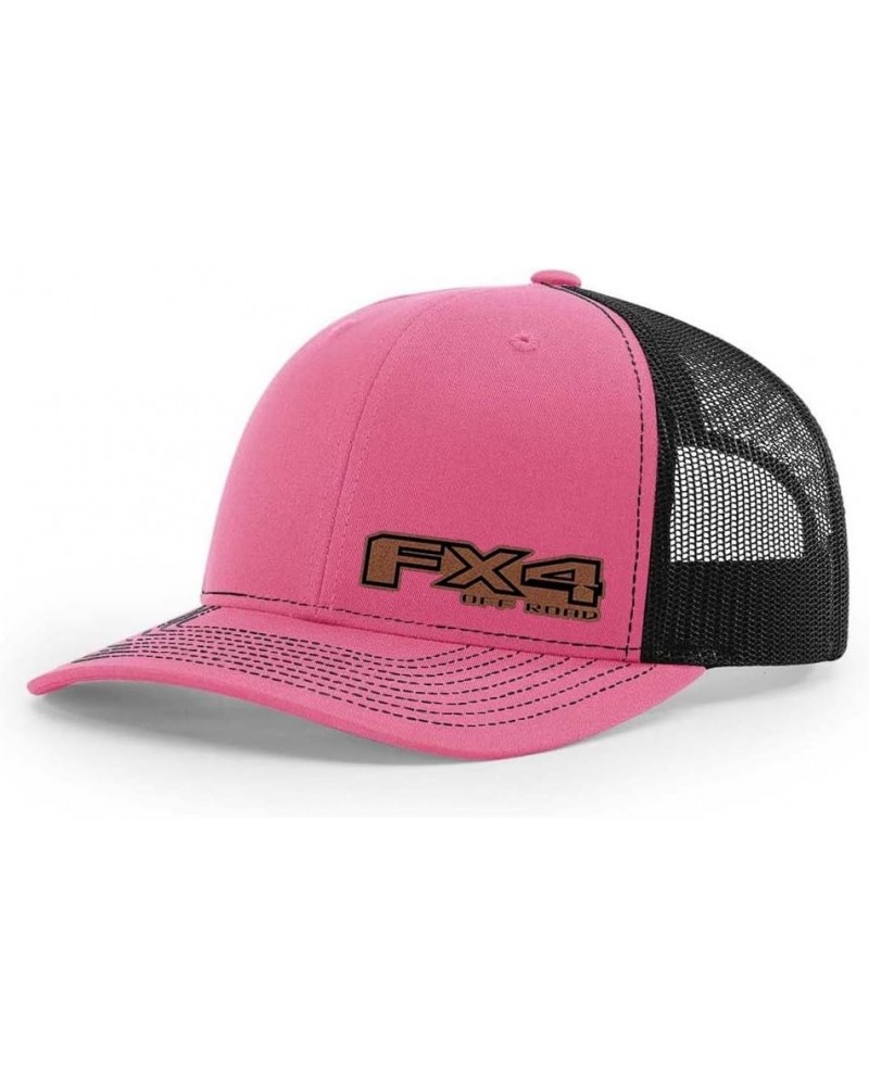 Ford F150 FX4 Pickup Truck Logo Laser Engraved Leather Patch Richardson 112 Snapback Trucker Hat Cap Hot Pink-black $16.33 Ba...