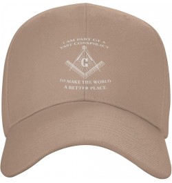 Make The World Better Masonic Lodge Baseball Cap Women Dad Hat Men Sun Hat Adjustable Trucker Hat Ponytail Hat Black Natural ...