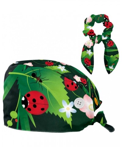 Blueberry Fruit Pattern Surgical Cap with Buttons/Bow Hair Scrunchy for Long Hair Multicoloured 10 $8.09 Baseball Caps