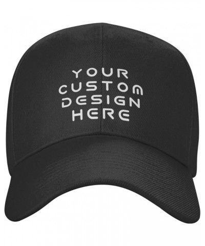 Custom Hats for Men Design Your Own Personalized Text Photo Logo Baseball Hats Black $8.05 Baseball Caps