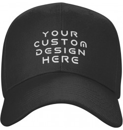 Custom Hats for Men Design Your Own Personalized Text Photo Logo Baseball Hats Black $8.05 Baseball Caps