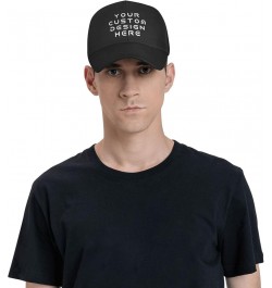 Custom Hats for Men Design Your Own Personalized Text Photo Logo Baseball Hats Black $8.05 Baseball Caps