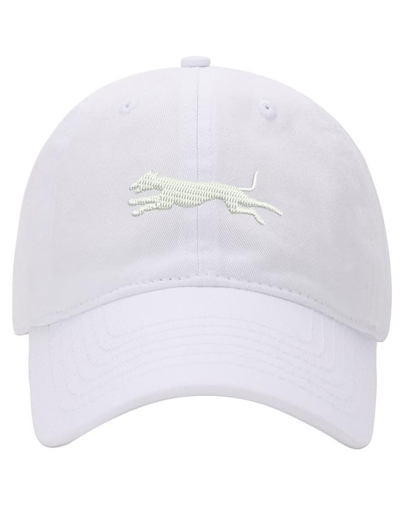 Baseball Cap Men Whippet Dog Embroidered Washed Cotton Dog Hat Baseball Caps White $14.47 Baseball Caps