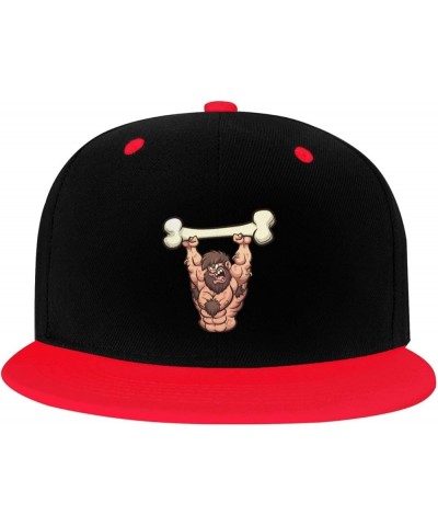 The Man Holding Up The Bones Snapback Hat for Men Women Baseball Cap Trucker Flat Bill Hats Dad Caps Red $14.06 Baseball Caps