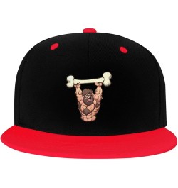 The Man Holding Up The Bones Snapback Hat for Men Women Baseball Cap Trucker Flat Bill Hats Dad Caps Red $14.06 Baseball Caps