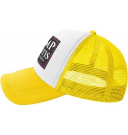 Trump Desantis 2024 Make America Florida Gifts Trucker Hat Men Mesh Baseball Cap Women Sun Hat Dad Cap Yellow $10.42 Baseball...