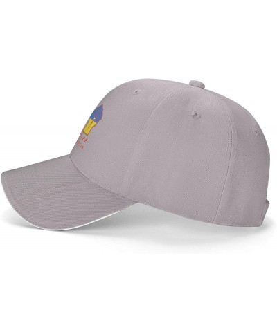 Proud to Be Ukrainian American Ukraine USA Flag Baseball Cap Gray $10.91 Baseball Caps