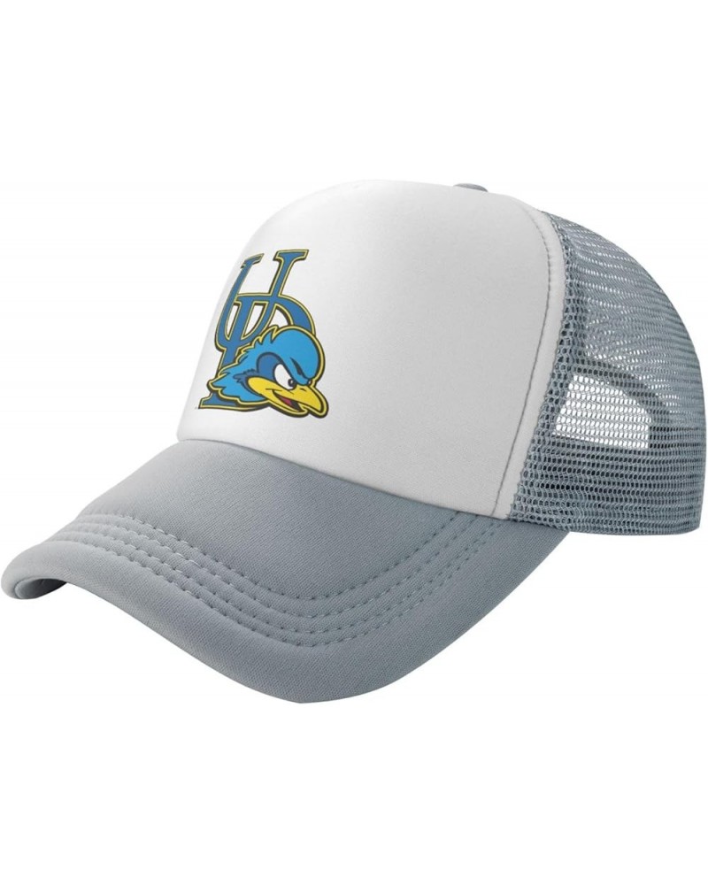 University of Delaware Logo Trucker Hats for Both Men and Women - Mesh Baseball Snapback Hats Gray $13.05 Baseball Caps