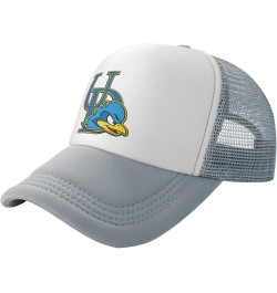 University of Delaware Logo Trucker Hats for Both Men and Women - Mesh Baseball Snapback Hats Gray $13.05 Baseball Caps