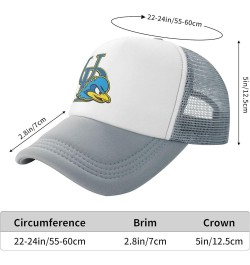 University of Delaware Logo Trucker Hats for Both Men and Women - Mesh Baseball Snapback Hats Gray $13.05 Baseball Caps