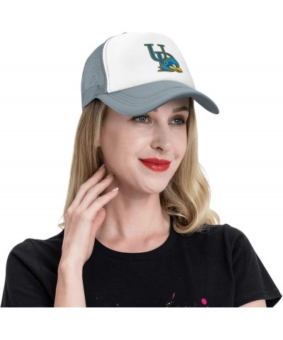 University of Delaware Logo Trucker Hats for Both Men and Women - Mesh Baseball Snapback Hats Gray $13.05 Baseball Caps