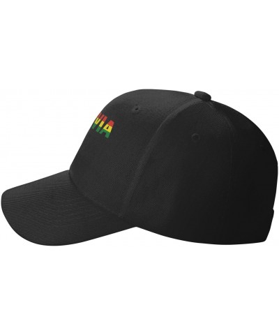 Bolivia Flag Bolivian Text Word Art Classic Duckbill Caps for Stylish Sun Protection Black $15.92 Baseball Caps