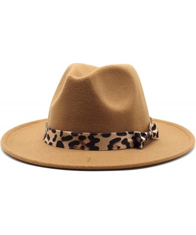 2020 Winter Felt Hat Wedding Church Jazz Hats Elegant Lady Wool Warm Fedora Hat Fengyan Cowboy Hats Khaki $15.06 Fedoras