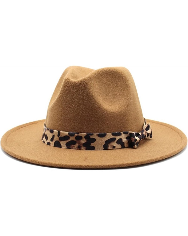 2020 Winter Felt Hat Wedding Church Jazz Hats Elegant Lady Wool Warm Fedora Hat Fengyan Cowboy Hats Khaki $15.06 Fedoras