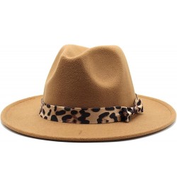 2020 Winter Felt Hat Wedding Church Jazz Hats Elegant Lady Wool Warm Fedora Hat Fengyan Cowboy Hats Khaki $15.06 Fedoras