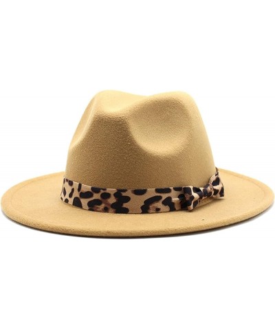 2020 Winter Felt Hat Wedding Church Jazz Hats Elegant Lady Wool Warm Fedora Hat Fengyan Cowboy Hats Khaki $15.06 Fedoras