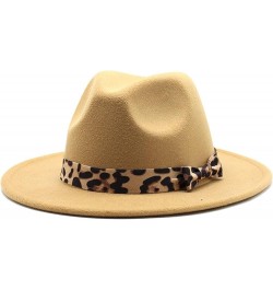 2020 Winter Felt Hat Wedding Church Jazz Hats Elegant Lady Wool Warm Fedora Hat Fengyan Cowboy Hats Khaki $15.06 Fedoras