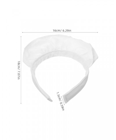 Maid Cosplay Hair Hoop Gothic Headband Ruffles Lace Headdress Crown White Lolita Headband Halloween Carnival Party Hair Acces...