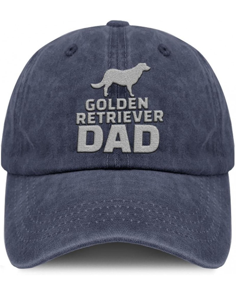 Cowboy Embroidery Ball hat for Friends Golden Retriever dad Unisex Fashion Cotton Embroidered Hats Navy $14.29 Cowboy Hats