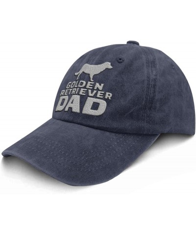 Cowboy Embroidery Ball hat for Friends Golden Retriever dad Unisex Fashion Cotton Embroidered Hats Navy $14.29 Cowboy Hats