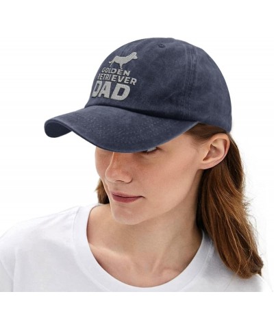 Cowboy Embroidery Ball hat for Friends Golden Retriever dad Unisex Fashion Cotton Embroidered Hats Navy $14.29 Cowboy Hats