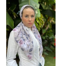 Pretied Head Scarf | Women | Chemo Scarf | Tichel | Alopecia | Head Cover | (with Velvet Grip) Dusty Pink Blossom $15.12 Scarves