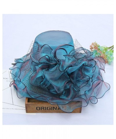 Women's Church Fascinator Bridal Tea Party Wedding Hat Mens Running Hats I-blue $8.81 Sun Hats