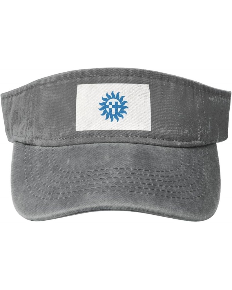 Flag of Las Cruces, New Mexico Sun Hat Sun Visor Hats for Women Men Baseball Cap Golf Hats Gray $12.31 Visors