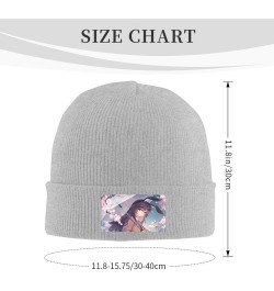 Mai Sakurajima Beanie Hats Winter Warm Stretchable Fashion Knit Cuffed Beanie Hat Gray $11.54 Skullies & Beanies