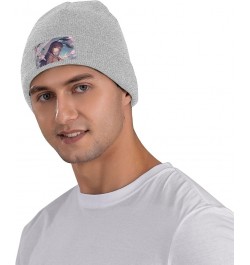 Mai Sakurajima Beanie Hats Winter Warm Stretchable Fashion Knit Cuffed Beanie Hat Gray $11.54 Skullies & Beanies