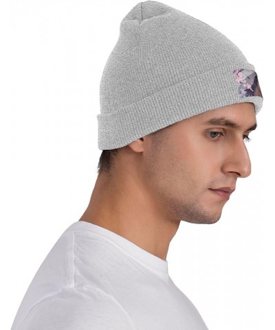 Mai Sakurajima Beanie Hats Winter Warm Stretchable Fashion Knit Cuffed Beanie Hat Gray $11.54 Skullies & Beanies